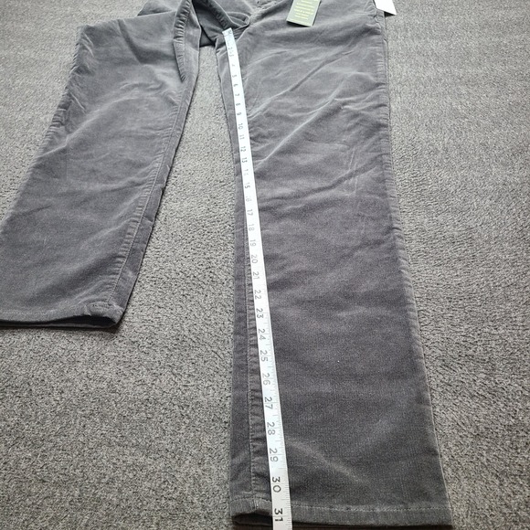 Wit & Wisdom Corduroy Pants Womens 10 Grey NEW Straight Leg Absolution Nordstrom - Picture 2 of 9